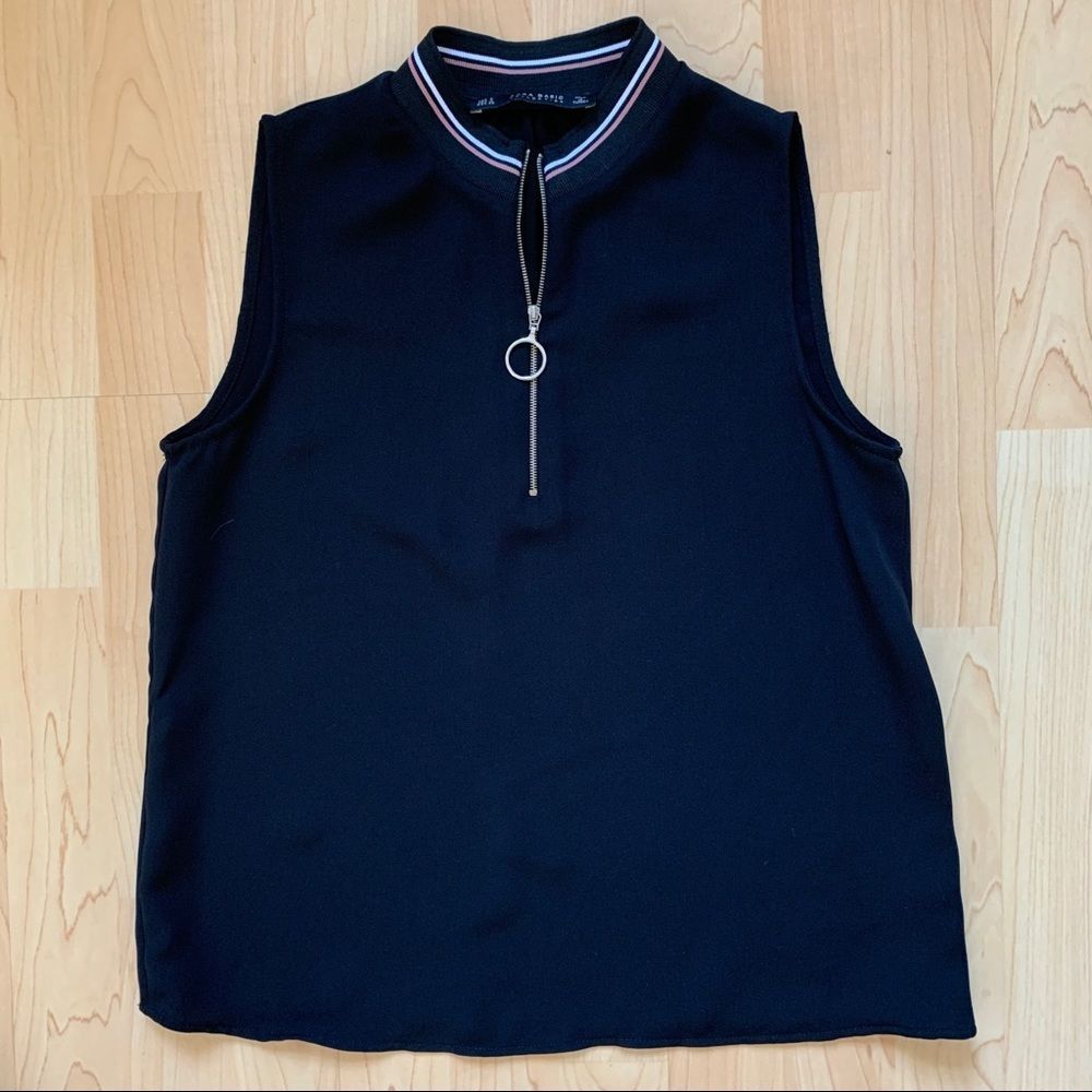 Black Sleeveless Zara Top Size Small
